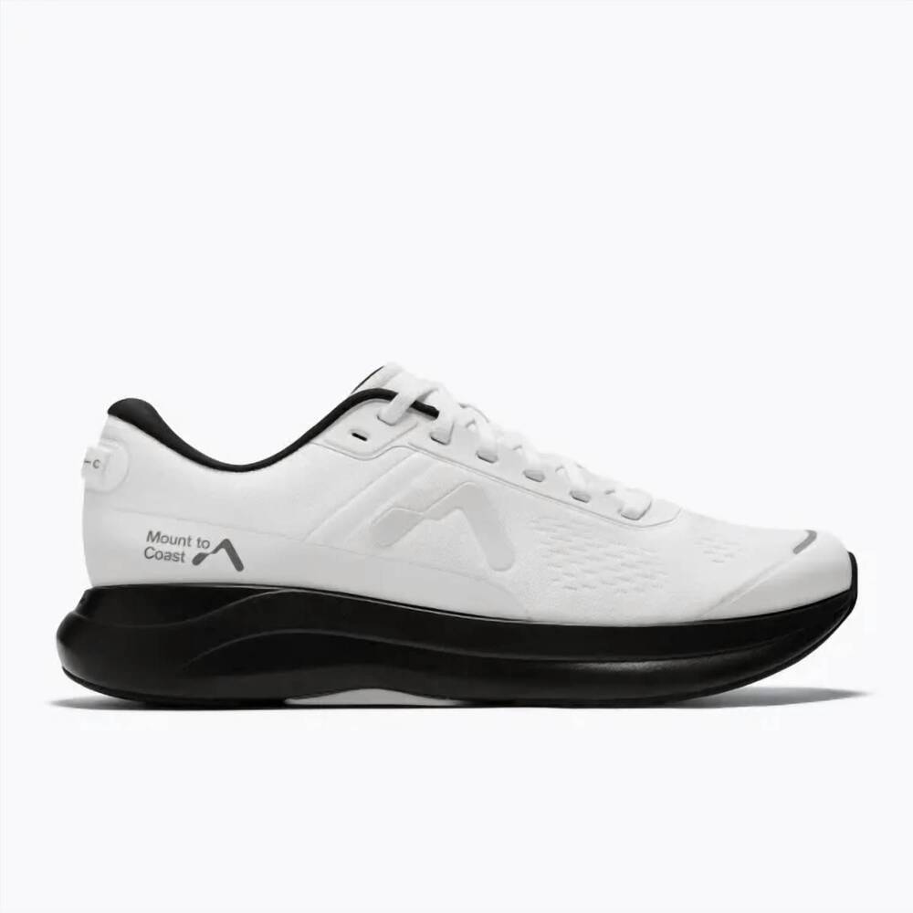 NEW MOUNT TO COAST men's p1 stability shoes in white/black